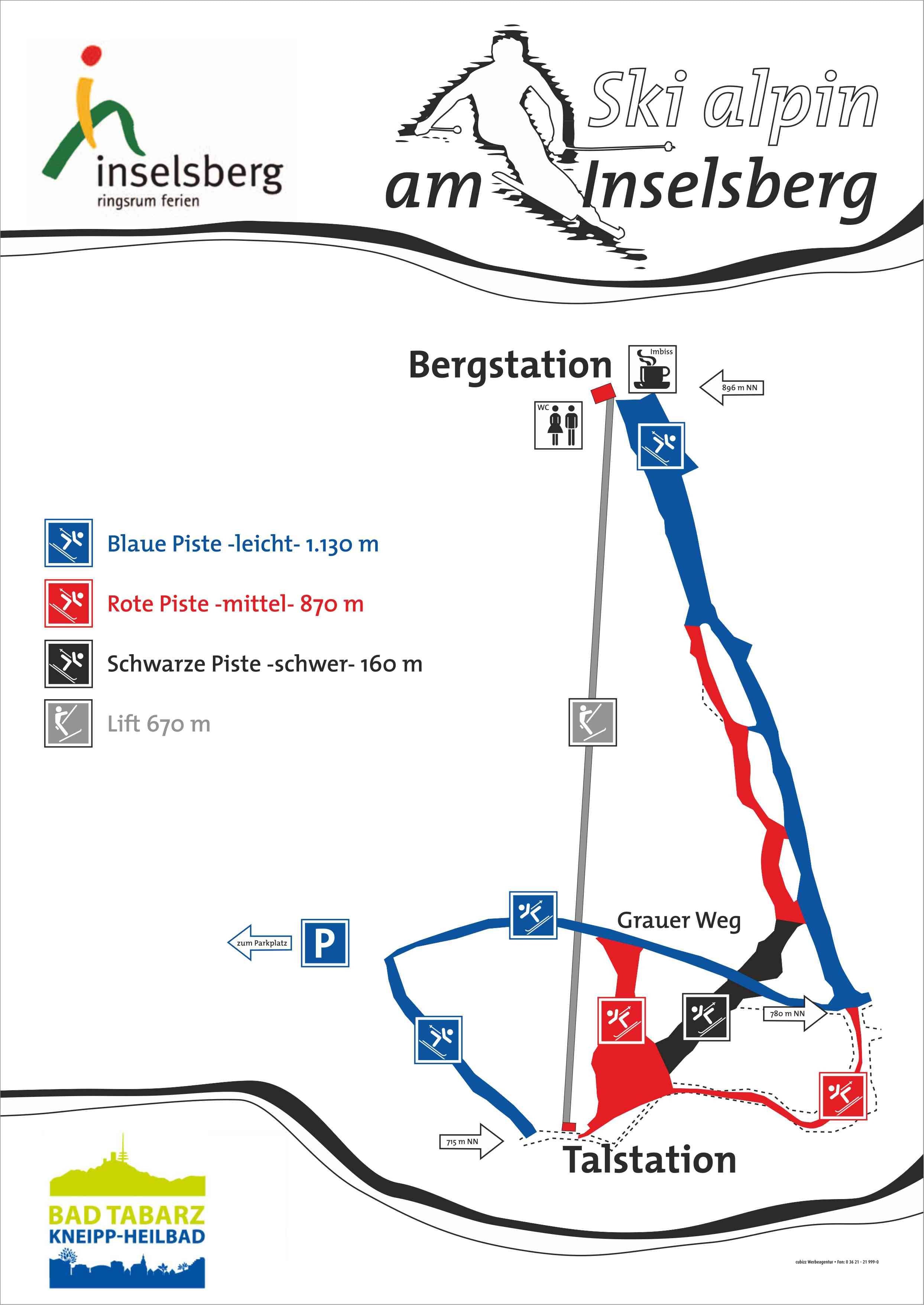 Inselsberg – Bad Tabarz trail map