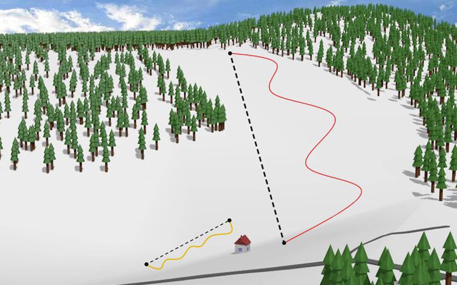 Hodonín u Kunštátu trail map