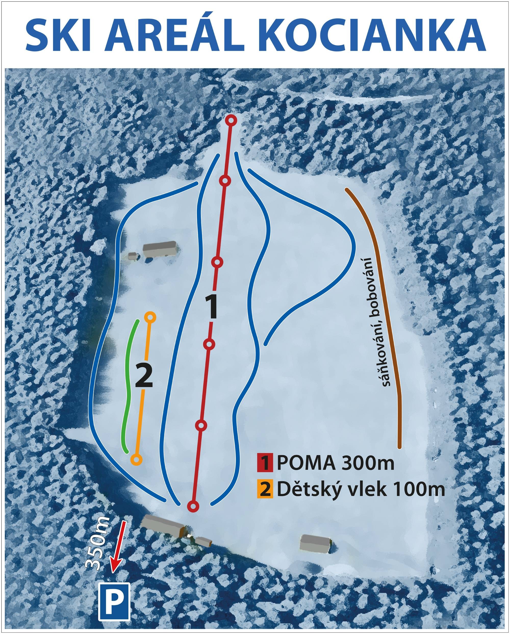Kocianka trail map