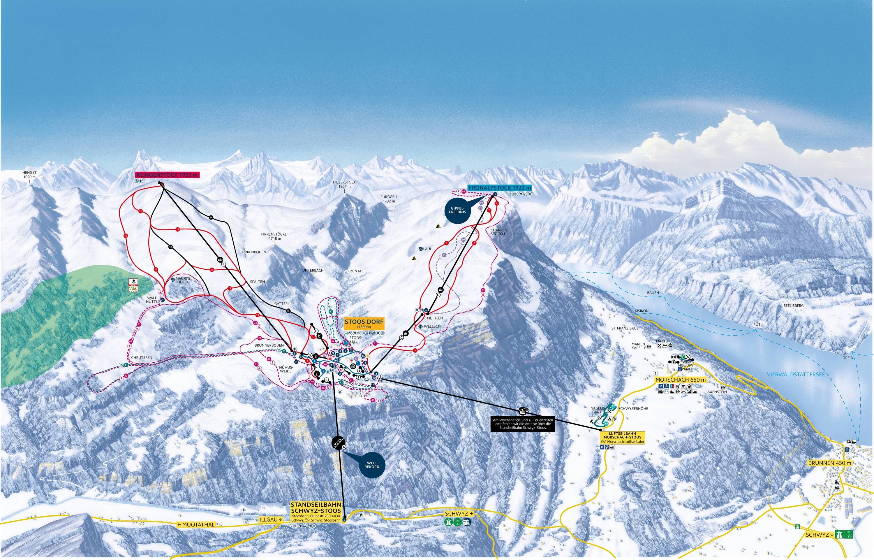 Telli – Morschach trail map