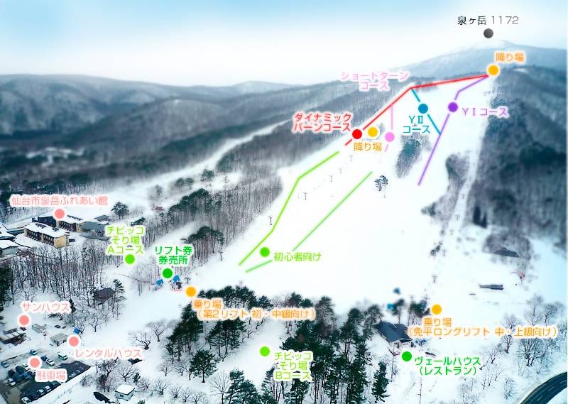 Izumigadake trail map