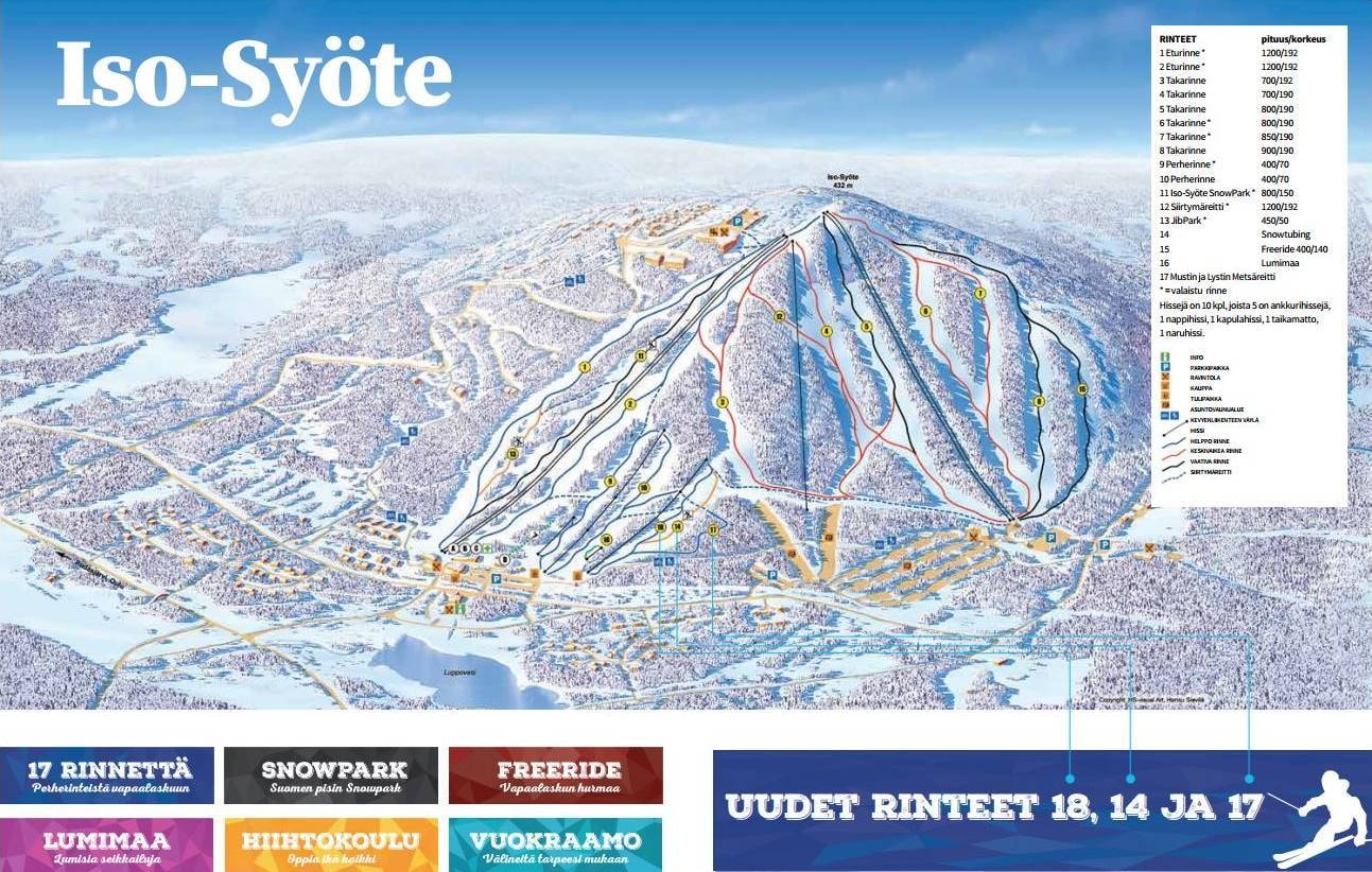 Iso-Syöte – Pudasjärvi trail map