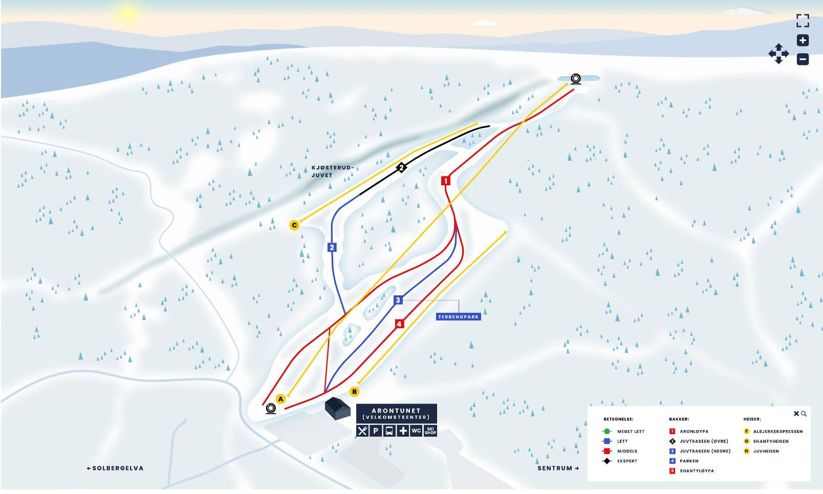 Drammen (Skimore) trail map
