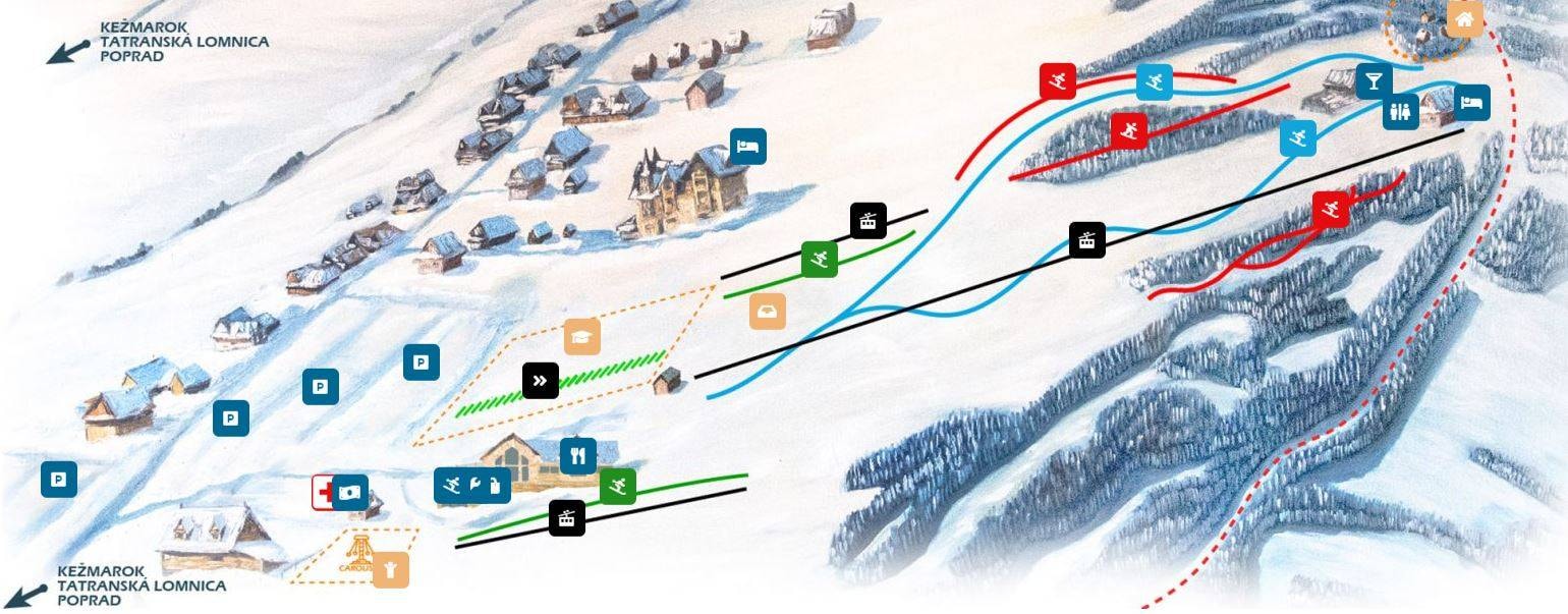 Strachan – Ždiar trail map