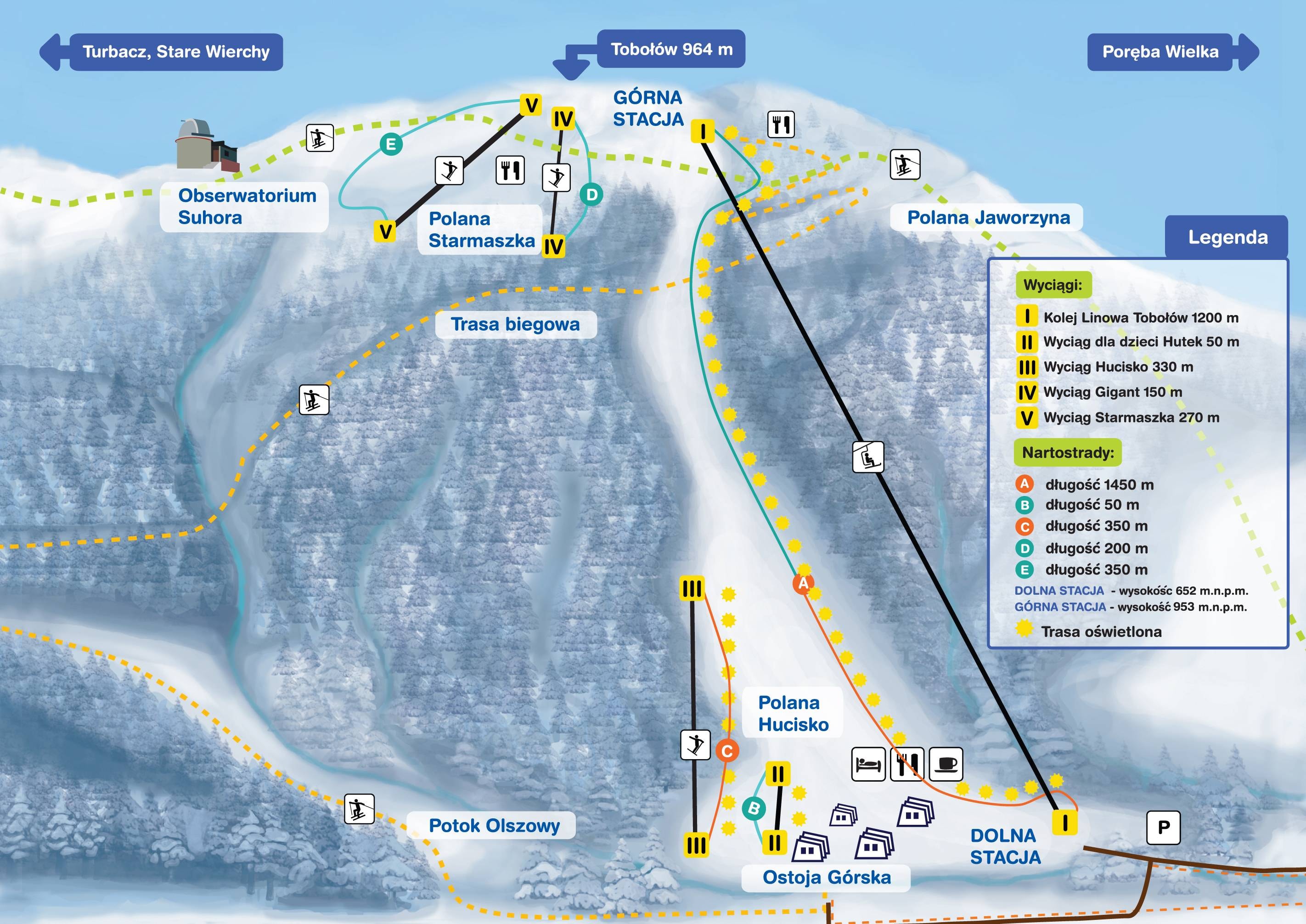 Tobołów – Koninki trail map