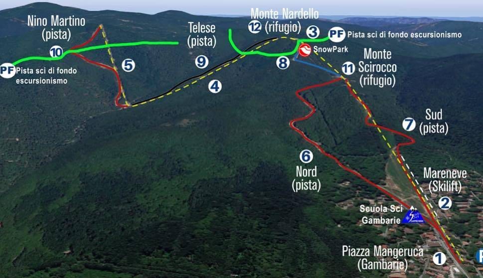 Gambarie d'Aspromonte trail map