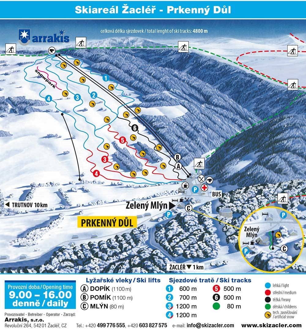 Arrakis – Žacléř-Prkenný Důl trail map