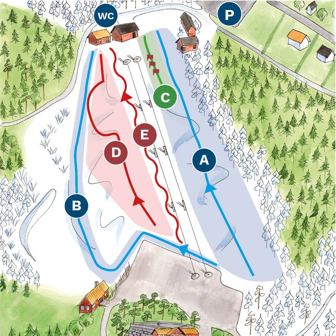 Hemlingbybacken – Gävle trail map