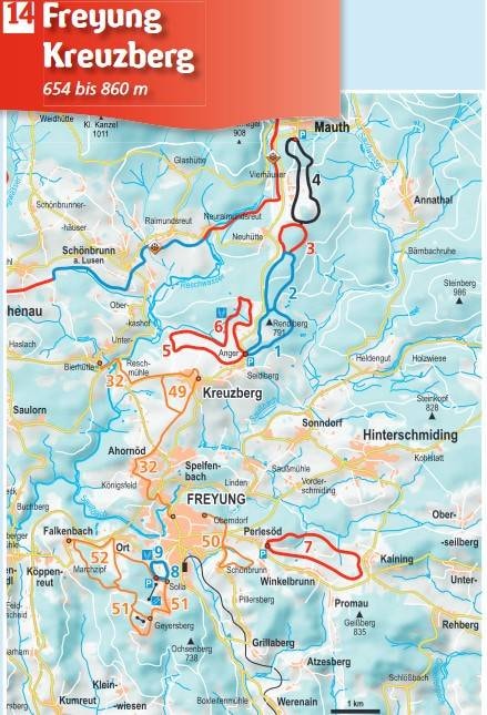 Solla – Freyung-Geyersberg trail map