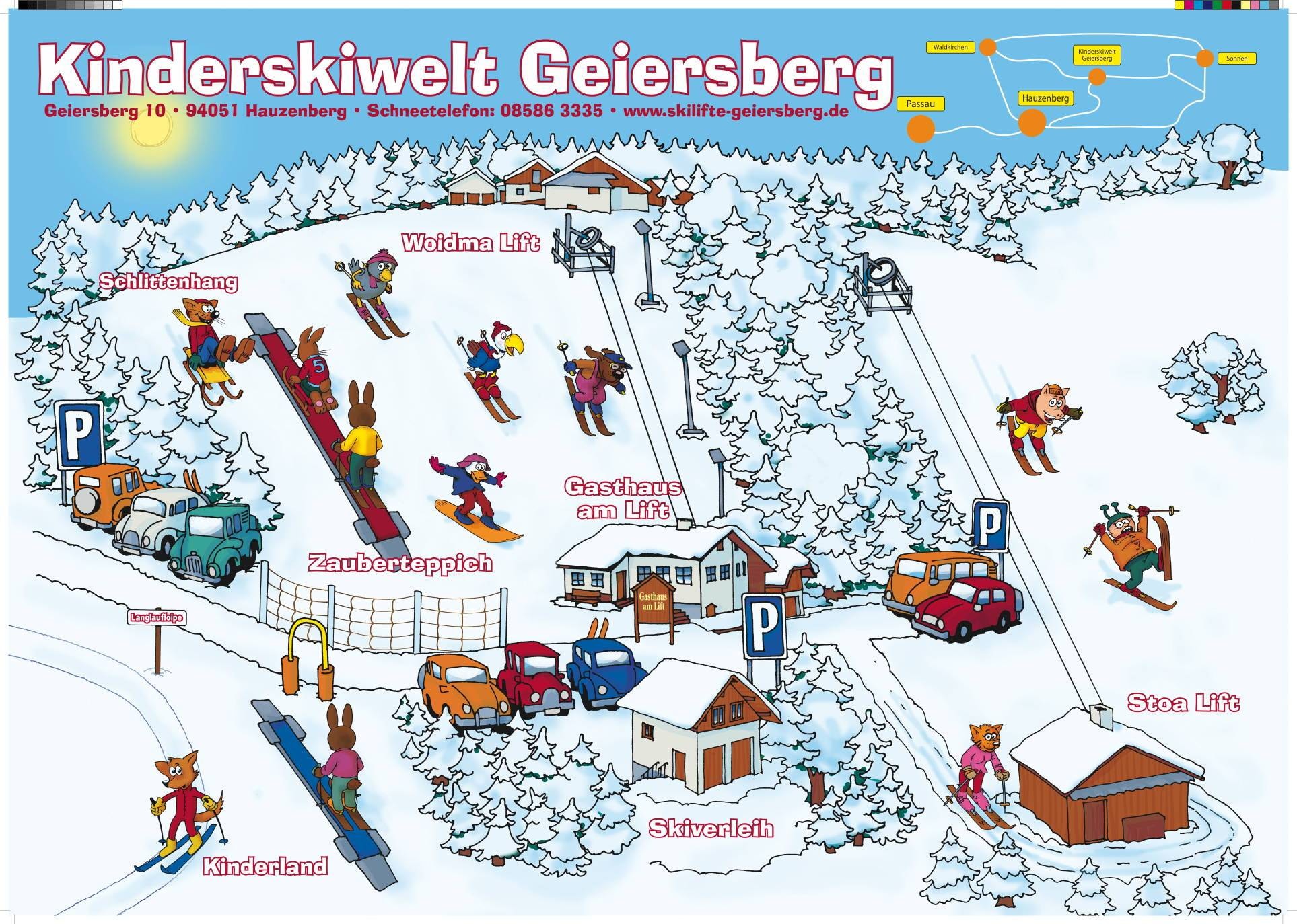Geiersberg – Hauzenberg trail map