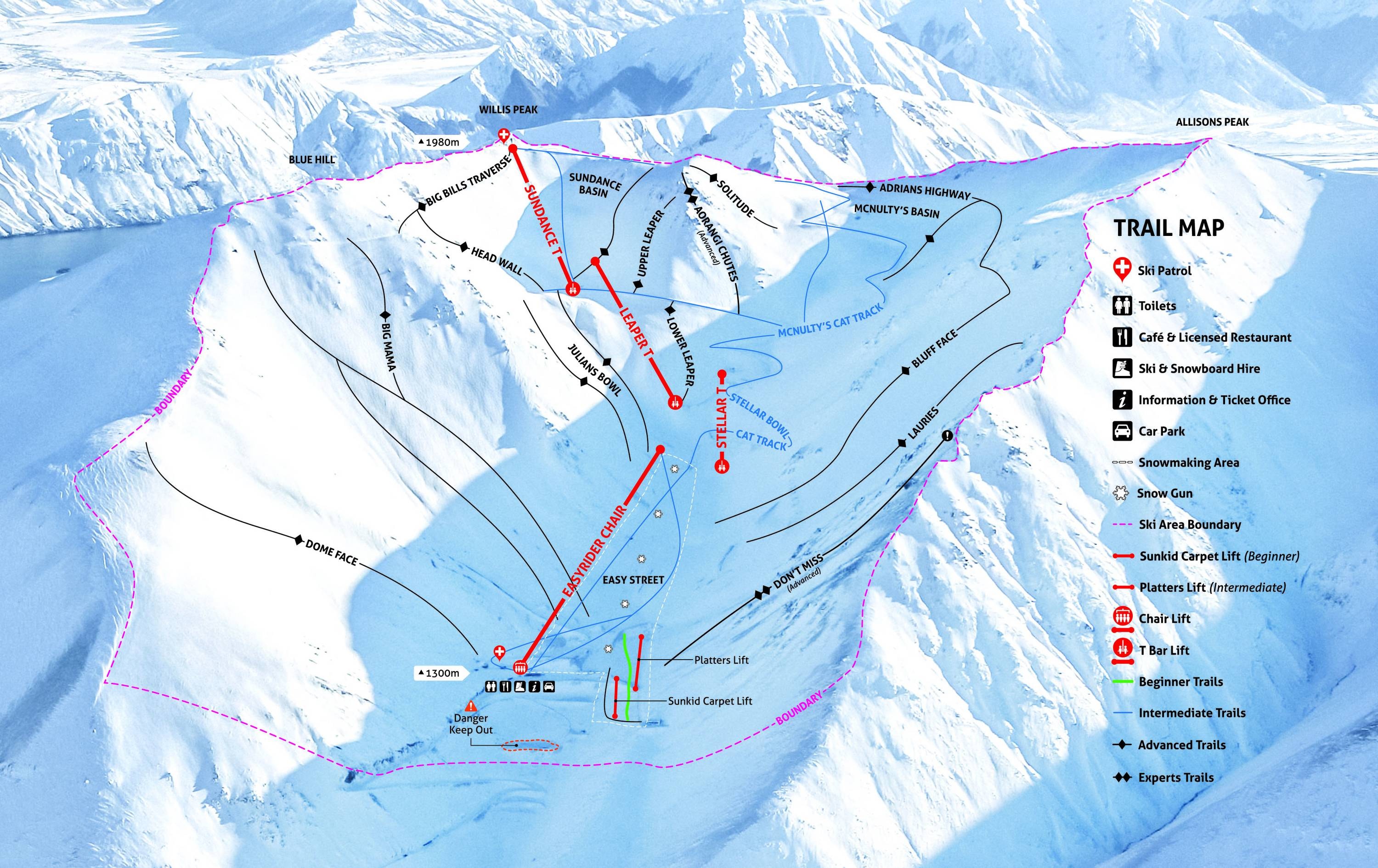 Porters trail map