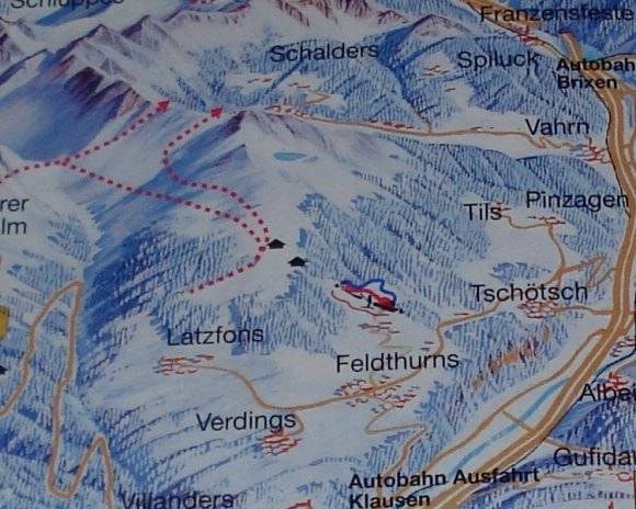 Feldthurns (Velturno) trail map
