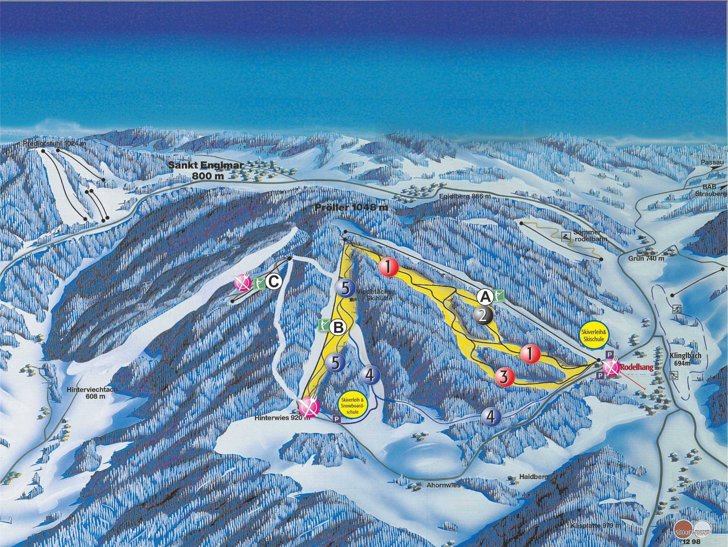 Pröller Skidreieck (St. Englmar) trail map