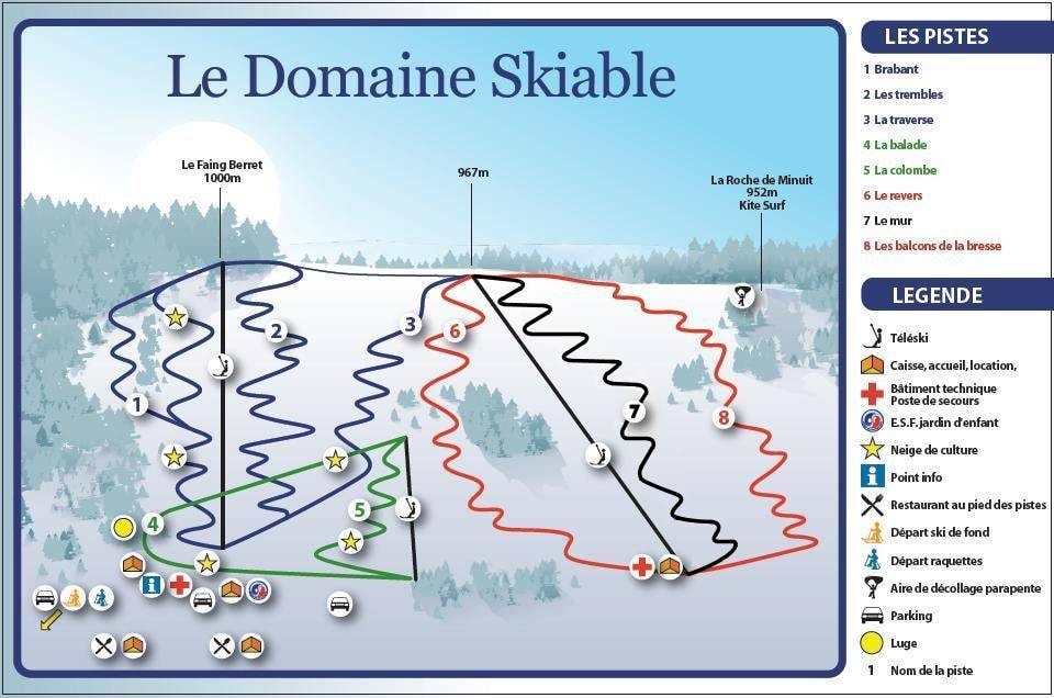 Brabant – La Bresse trail map