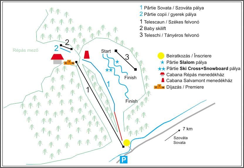 Sovata trail map