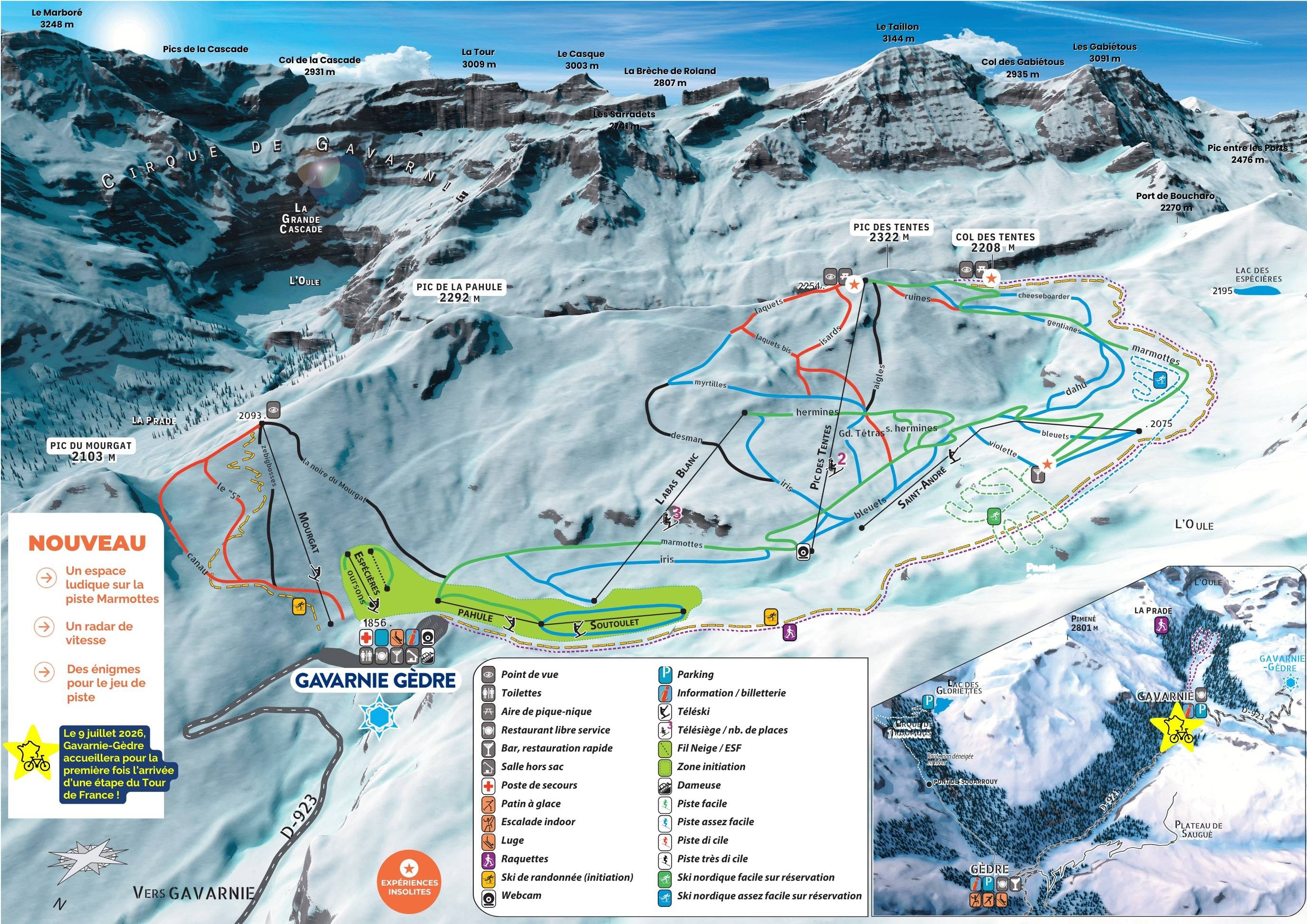 Gavarnie/Gèdre – Les Espécières trail map