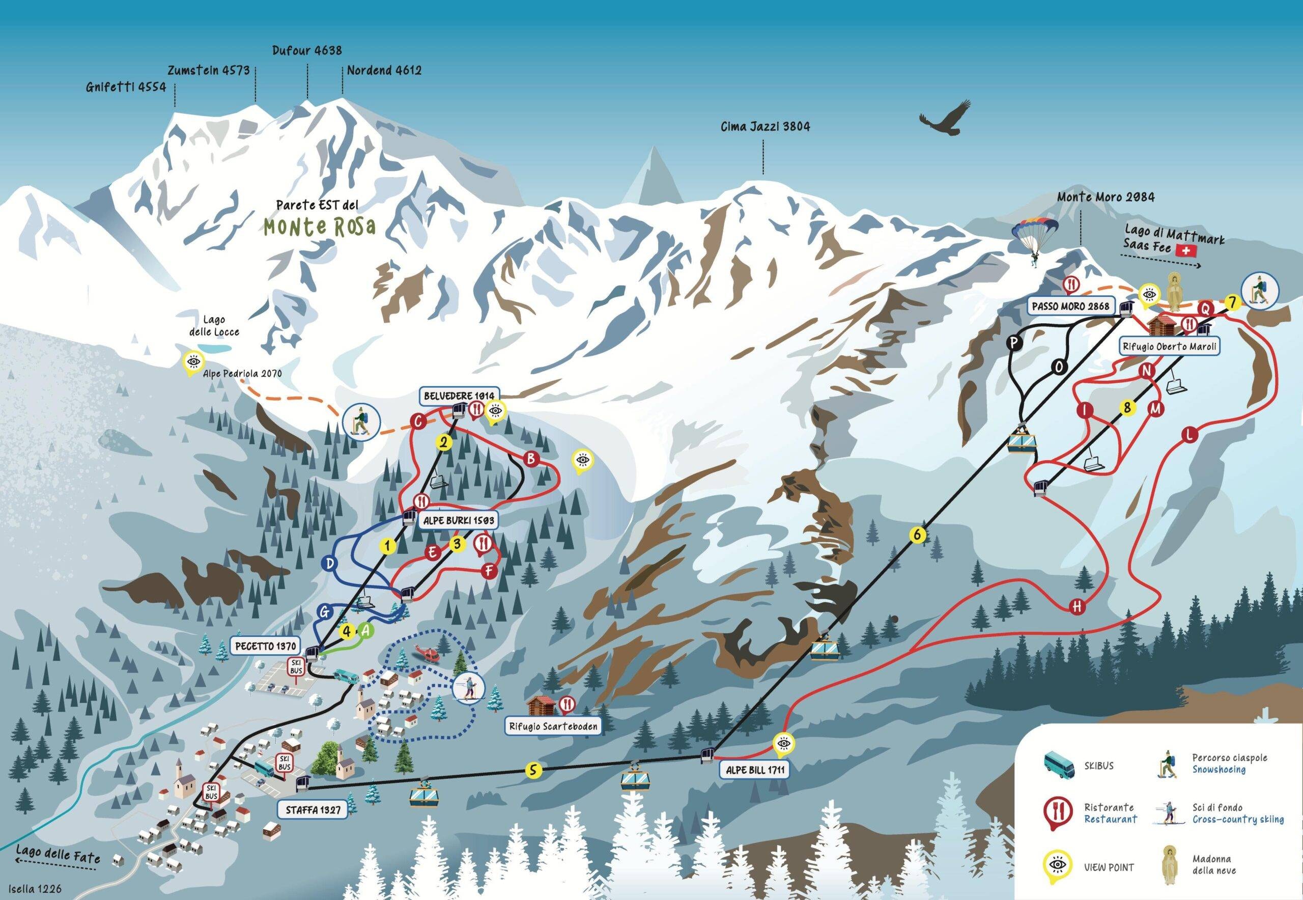 Macugnaga trail map