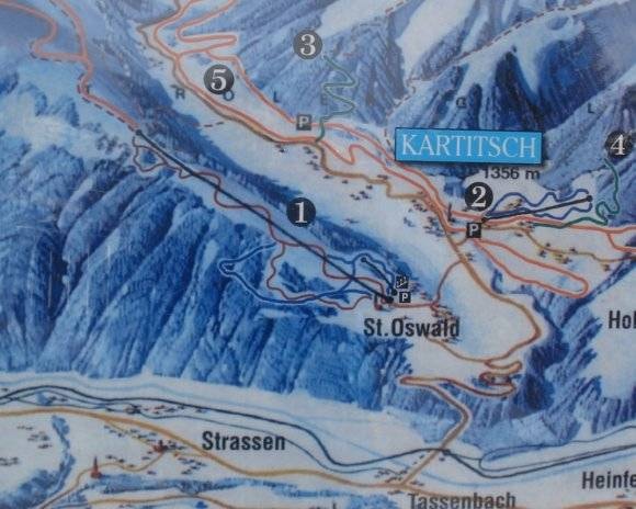 St. Oswald (Kartitsch) trail map