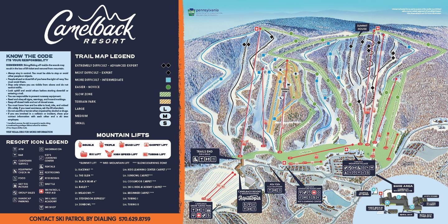 Camelback trail map