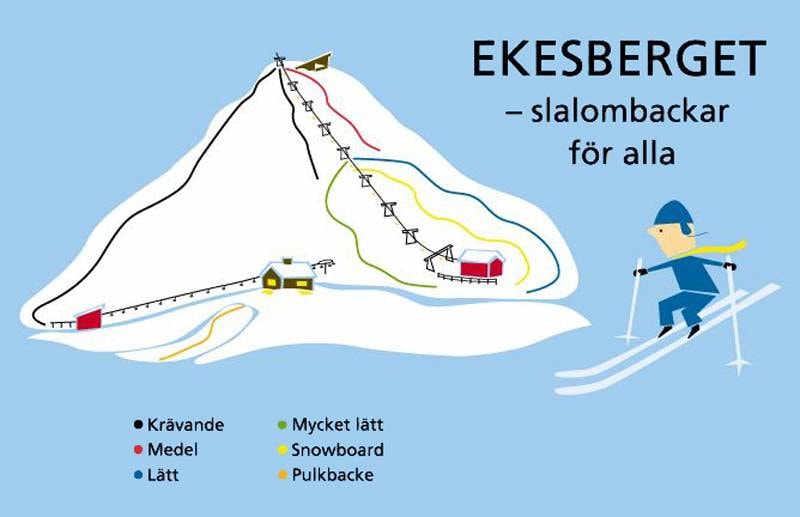 Ekesberget trail map