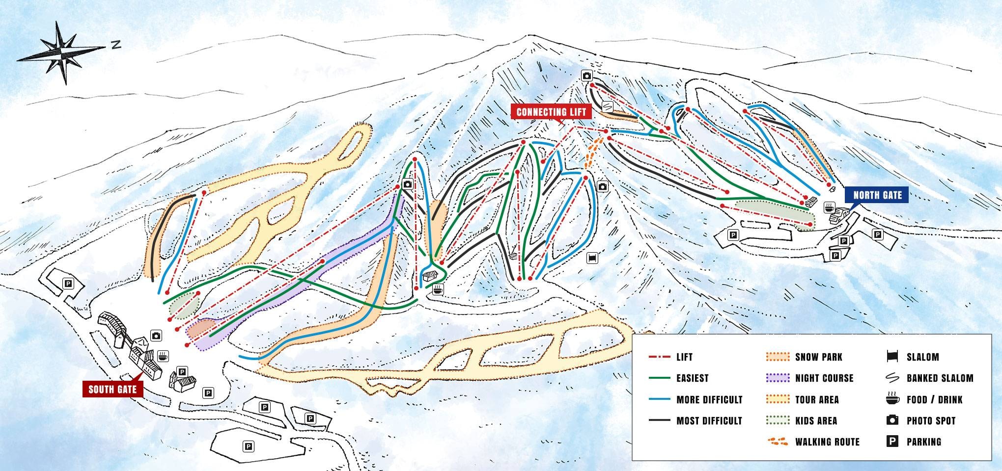 Alts Bandai trail map