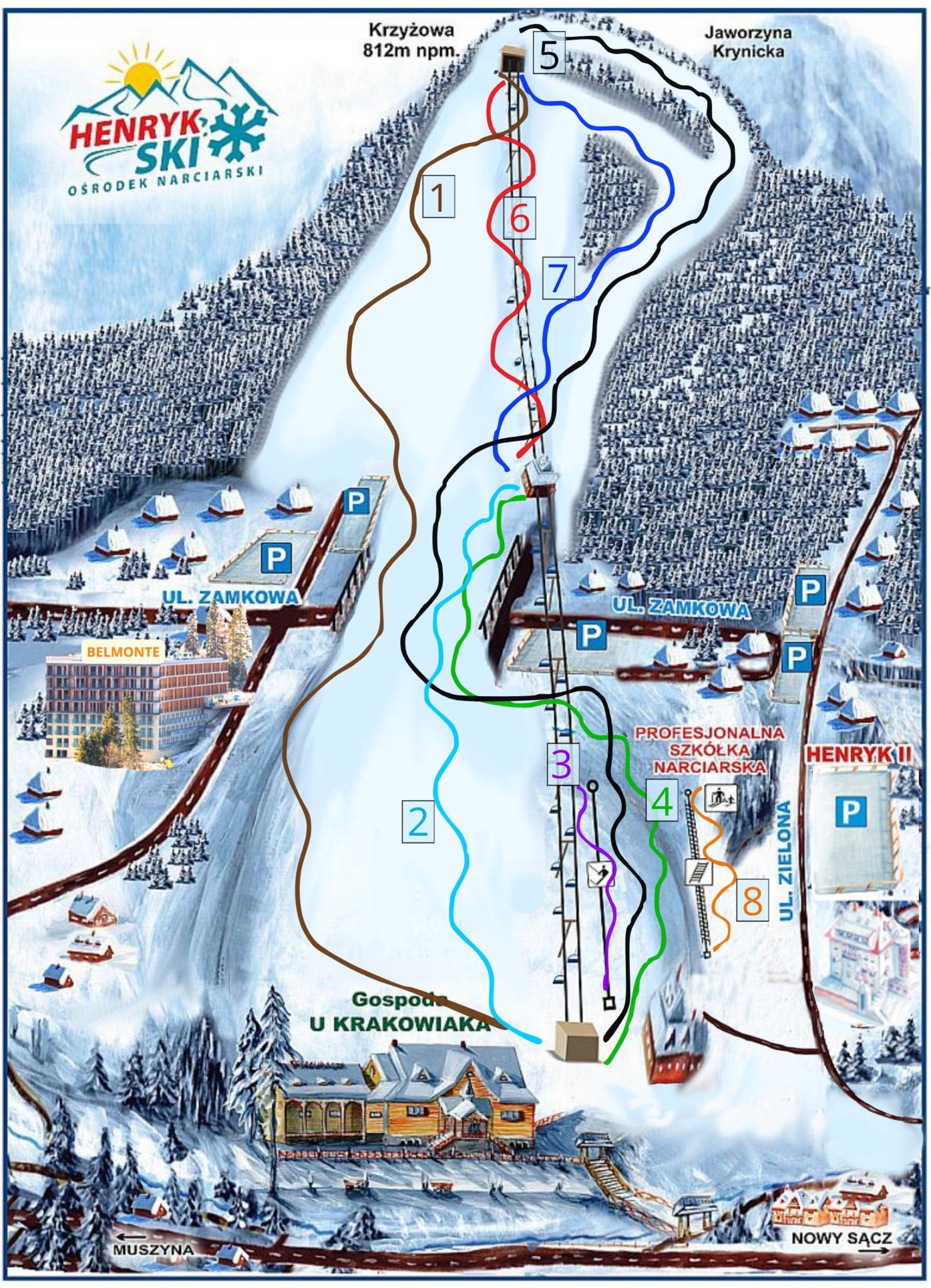 Henryk trail map