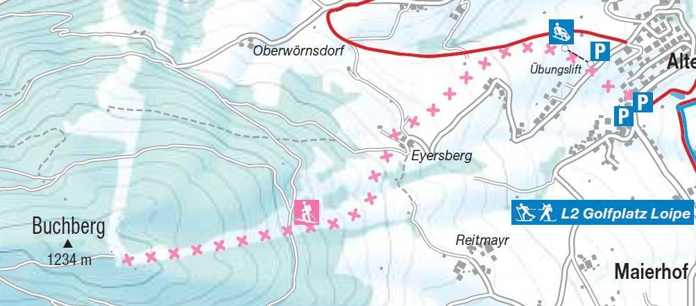 Buchberg – Goldegg trail map