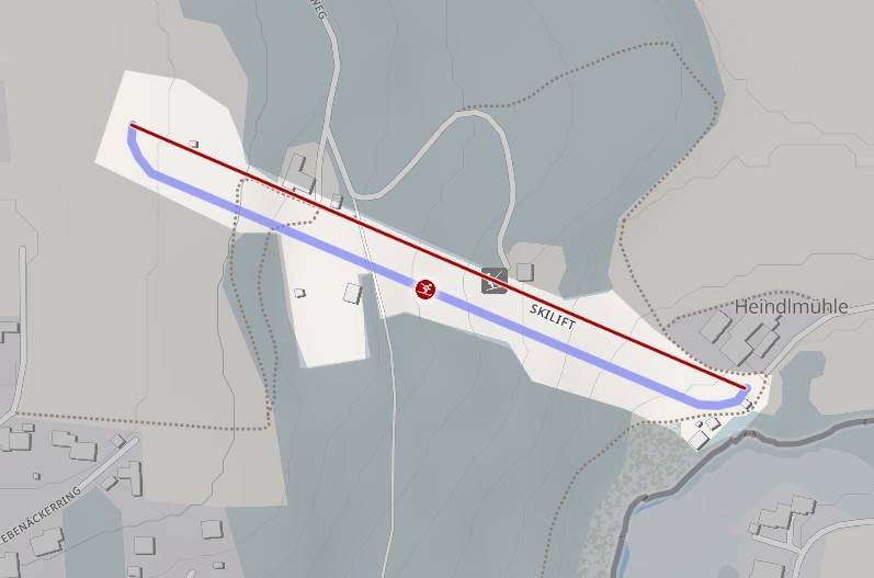 Heindlmühle – Wegscheid trail map