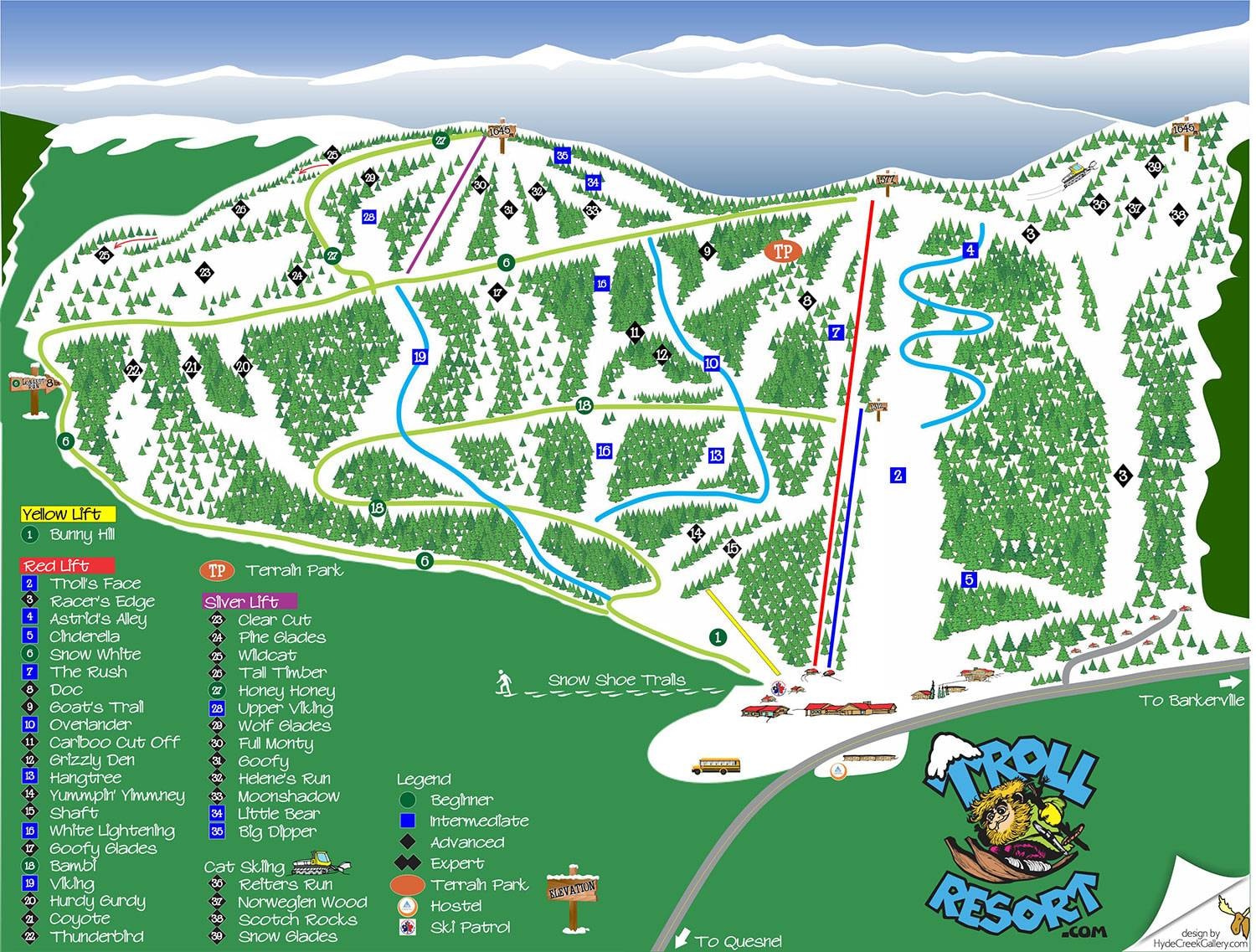 Troll Resort – Quesnel trail map