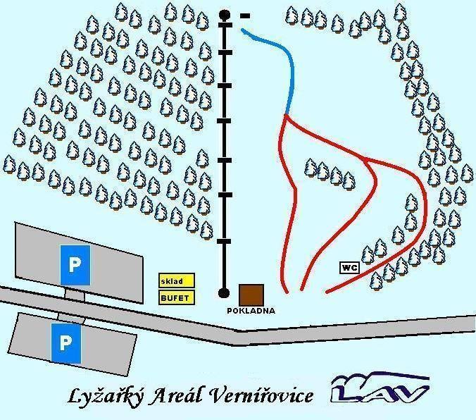 Vernířovice trail map