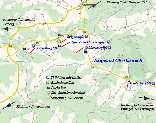 Schlossberg – Oberkirnach (St. Georgen) trail map