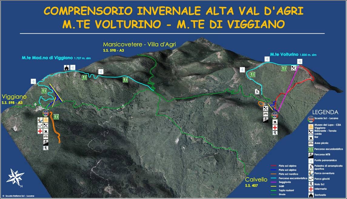 Montagna Grande di Viggiano trail map