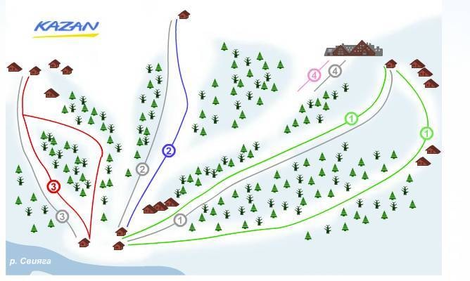 Kazan trail map