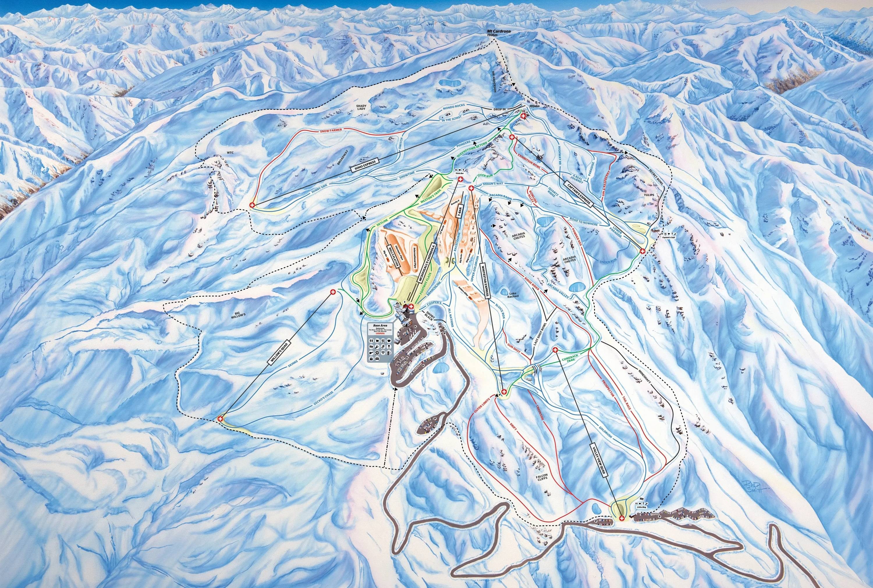 Cardrona trail map