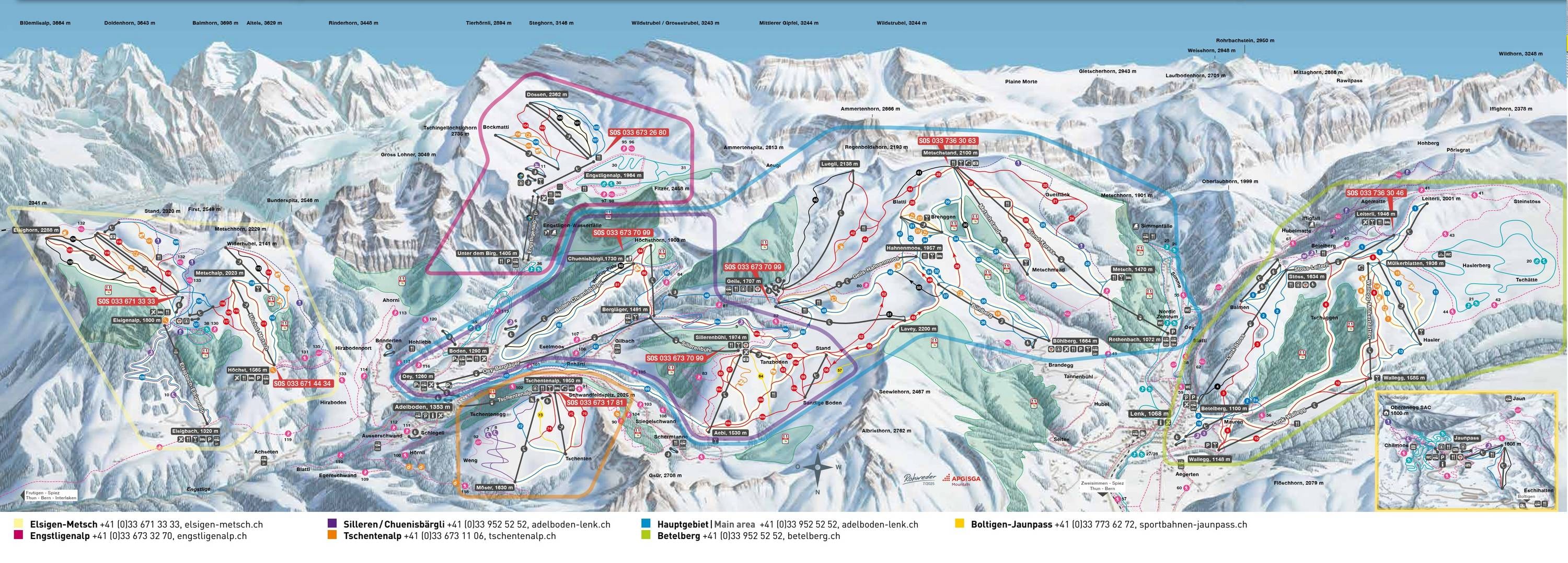 Norro-Lift – Adelboden trail map