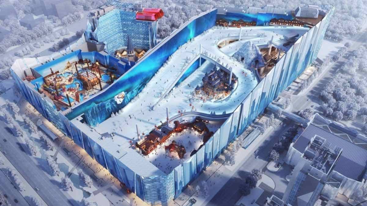 Indoor ski area Shanghai Snow World trail map