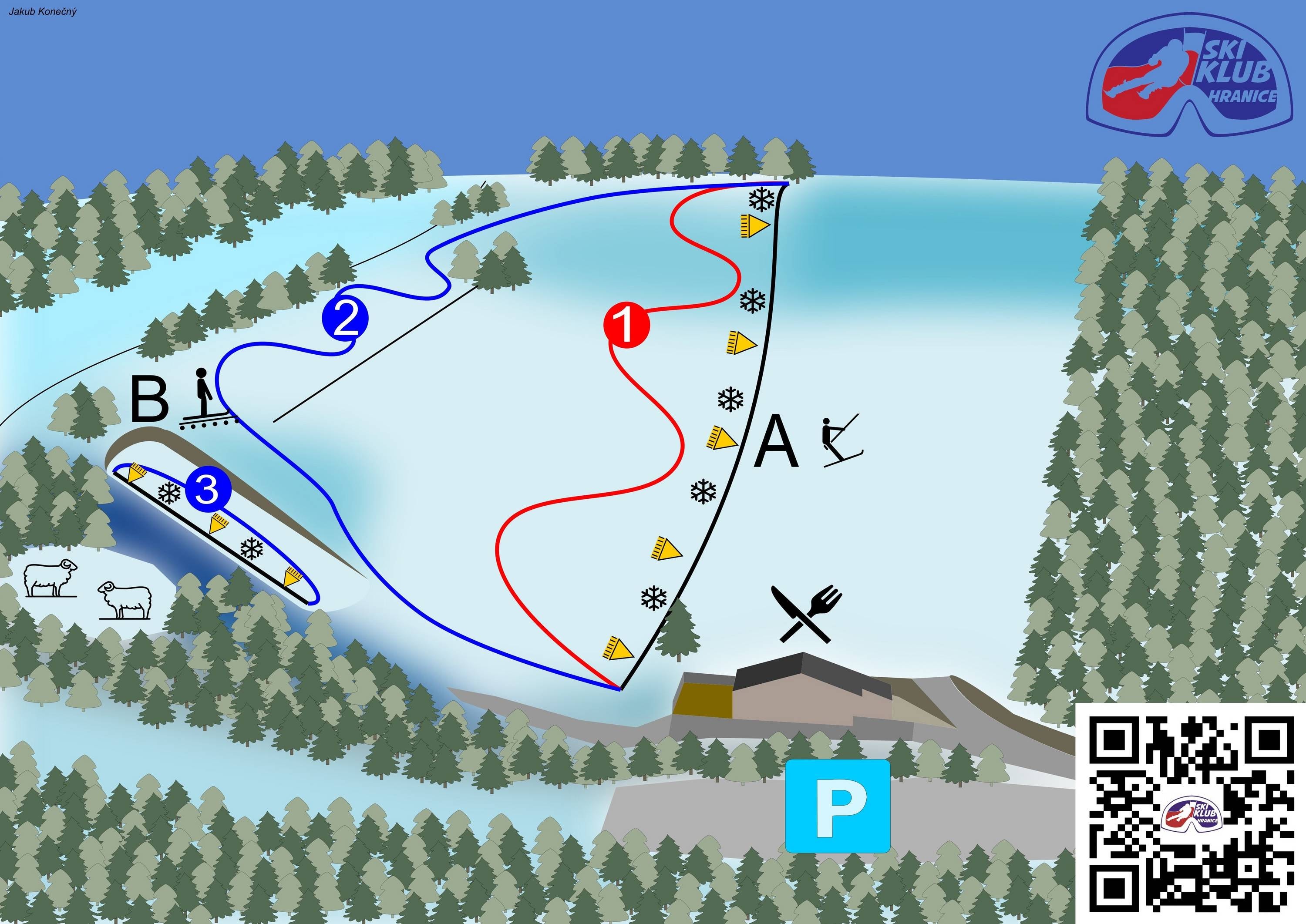 Potštát trail map