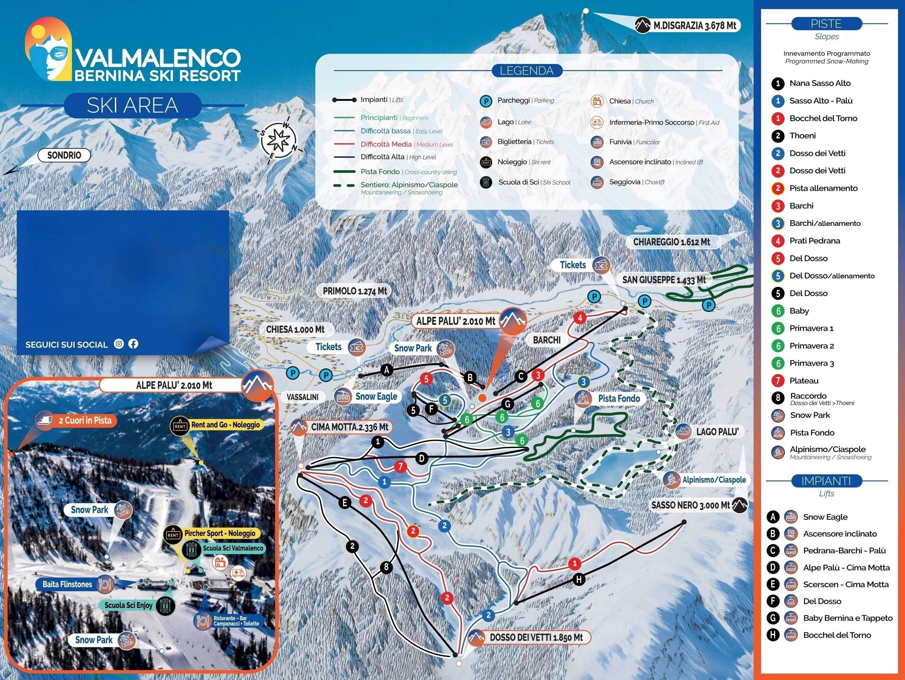 Valmalenco – Alpe Palù trail map