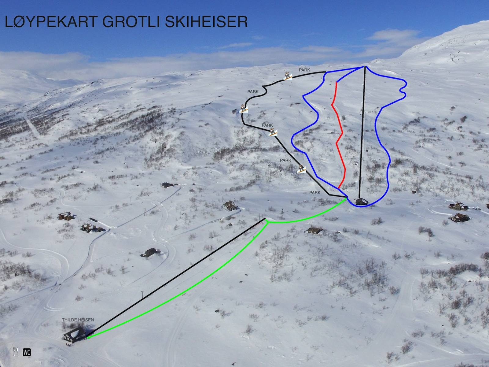 Grotli trail map