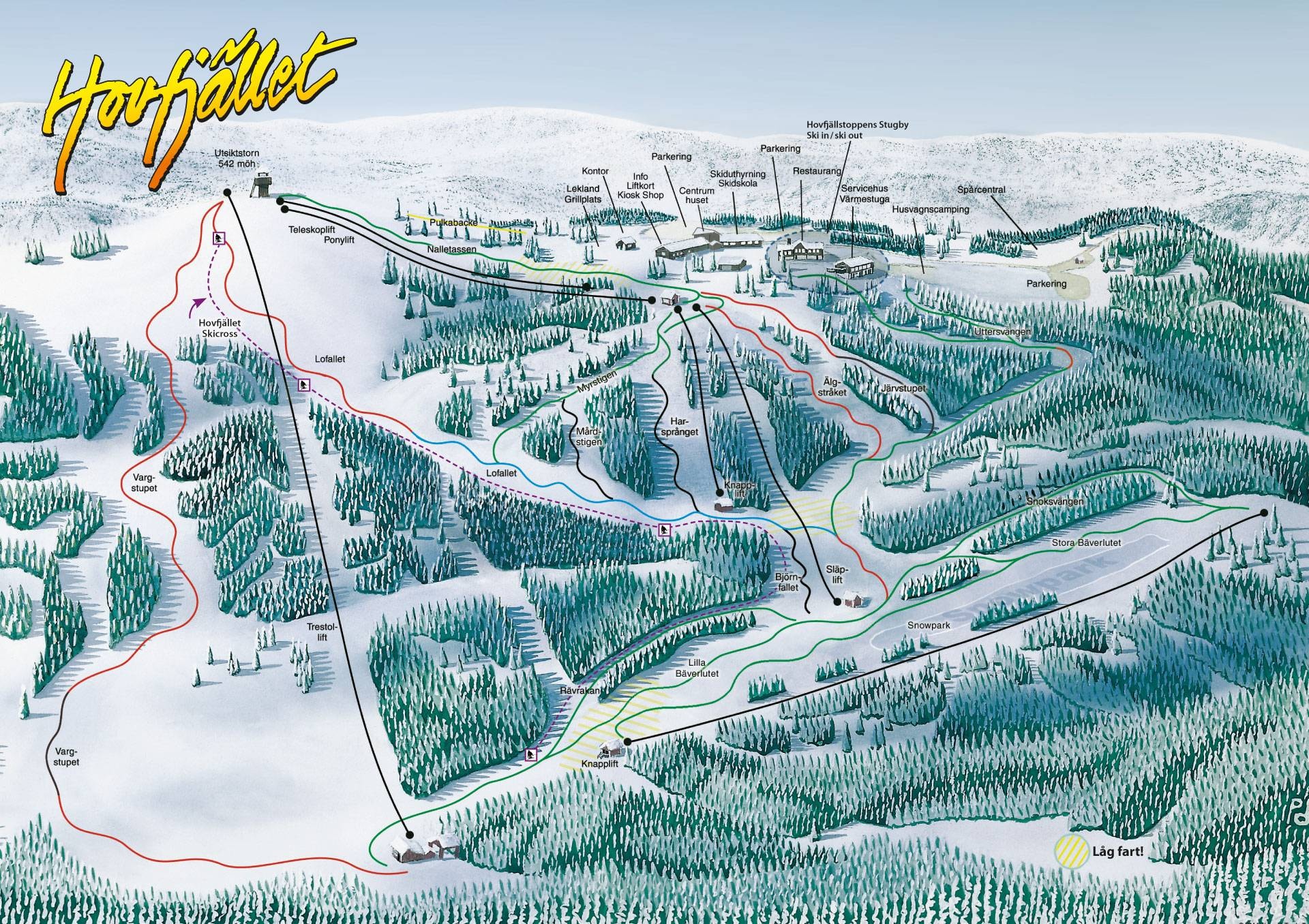 Hovfjället – Torsby trail map