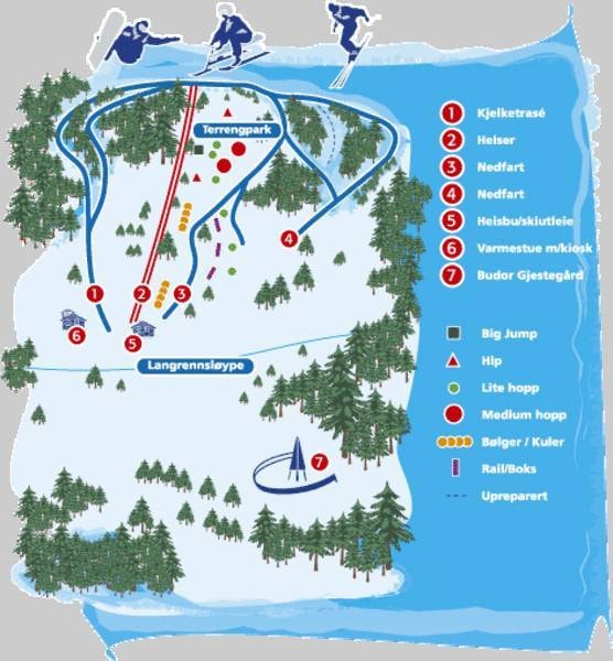 Budor trail map