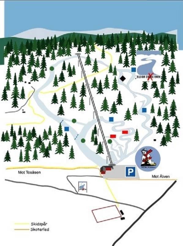 Persåsbacken trail map