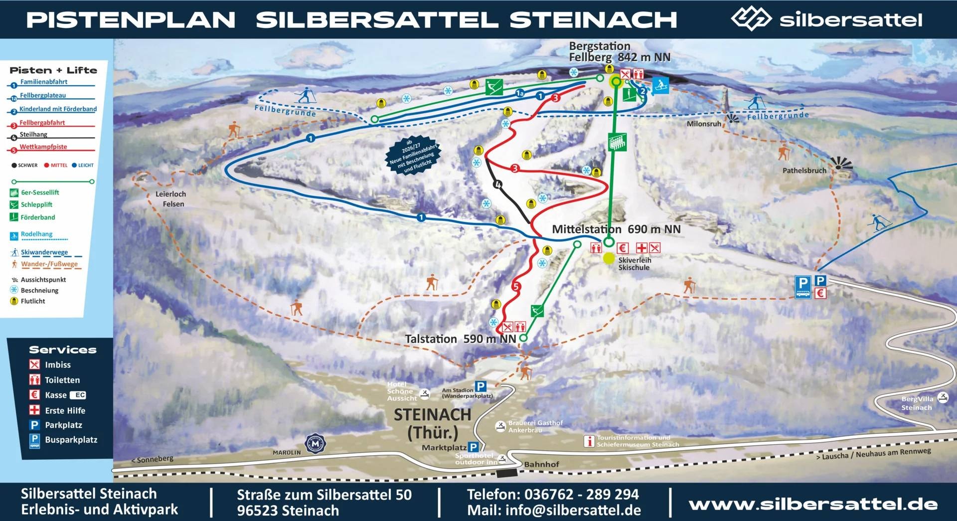 Silbersattel – Steinach trail map