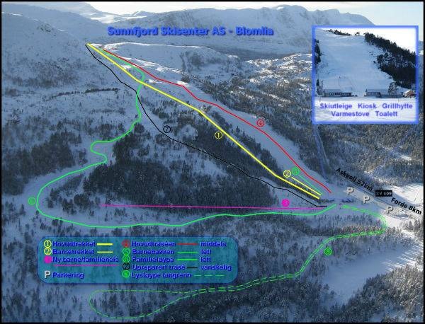 Sunnfjord – Blomlia trail map