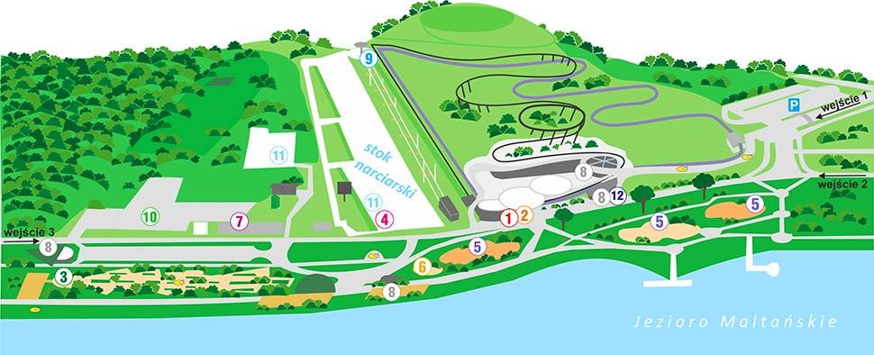 Dry slopes Malta Ski – Poznań (Posen) trail map