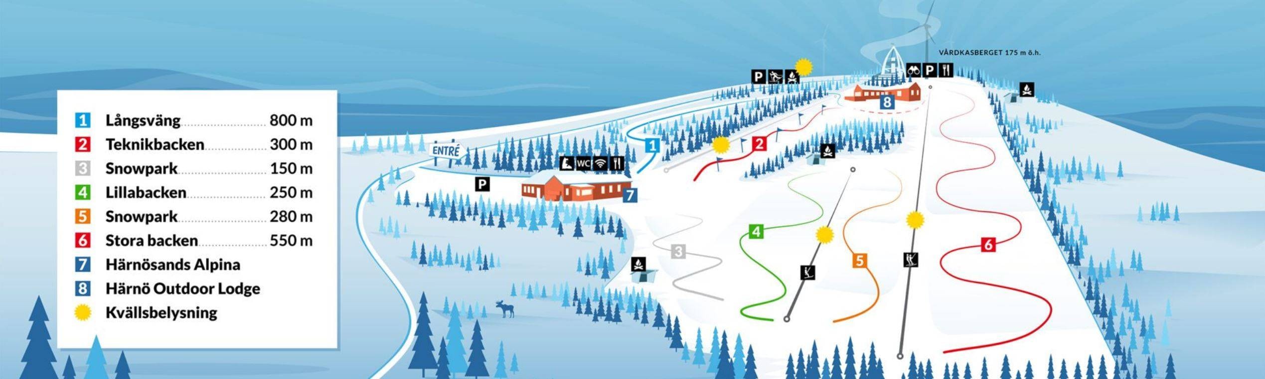Vårdkasen – Härnösand trail map