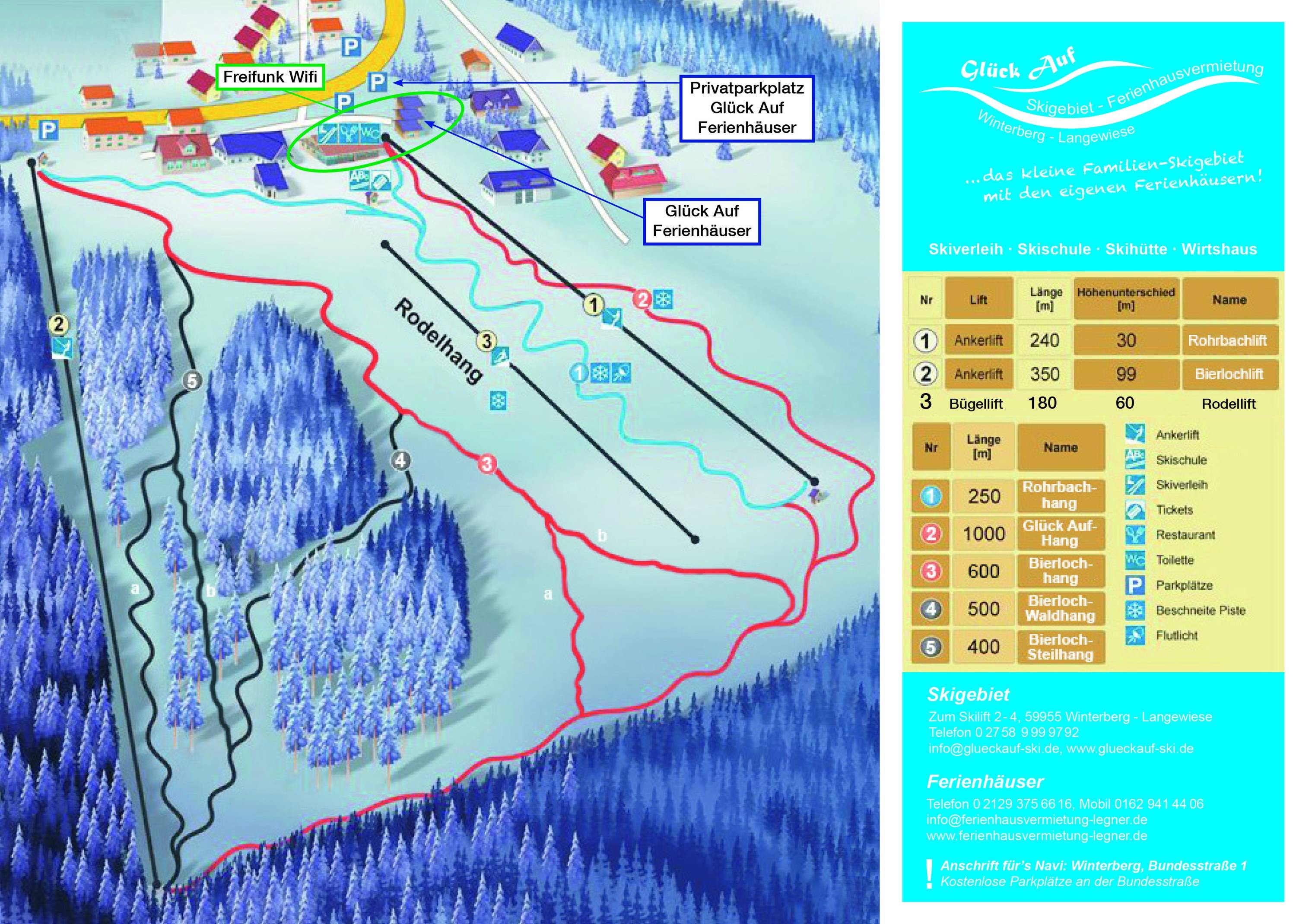 Glück Auf – Langewiese trail map
