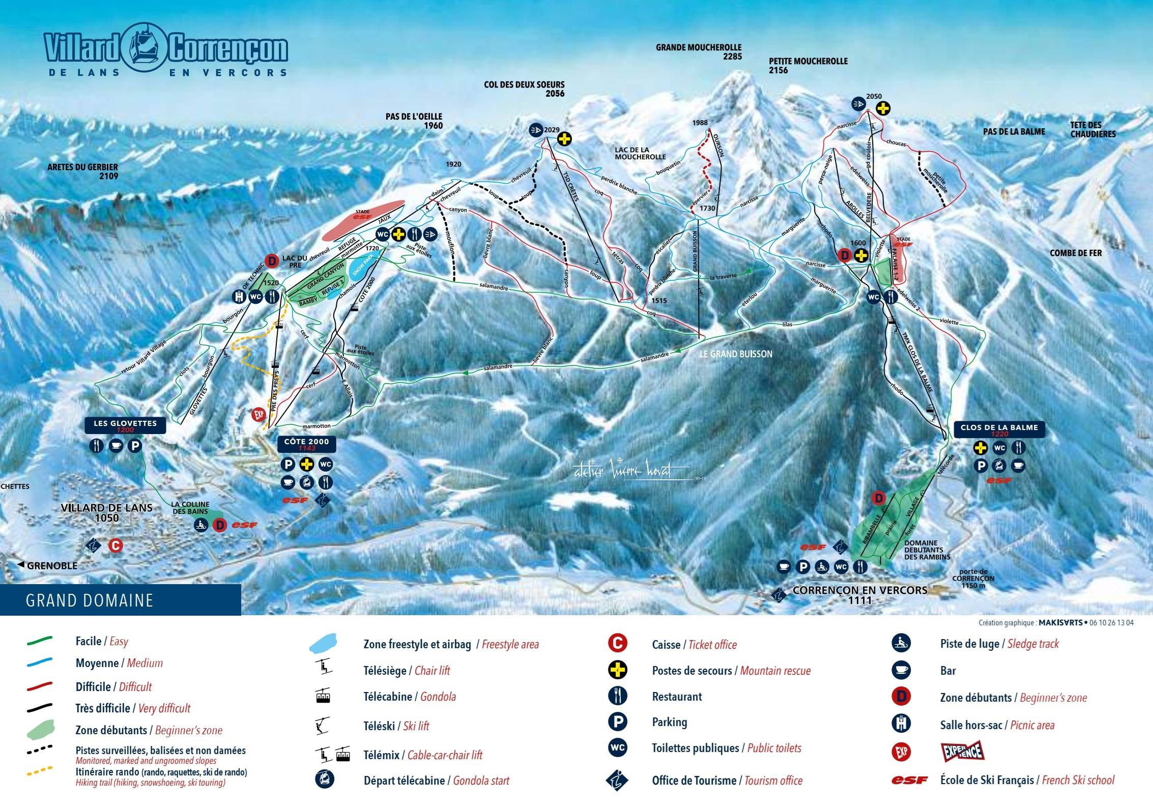 Espace Villard Corrençon – Villard-de-Lans/Corrençon-en-Vercors trail map