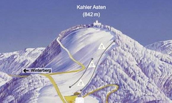 Sahnehang trail map