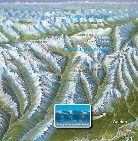 Purcell Heliskiing trail map